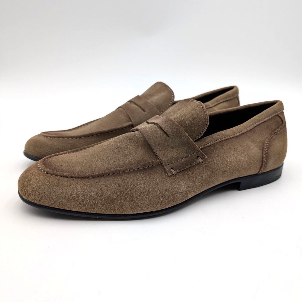 Vittorio Russo Derringer Loafer Shoes Men's Taupe Brown Size US10M EU43